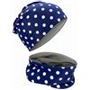 HECKBO Set Berretto & Scaldacollo 360° Riflettente per Bambini - 95% Cotone - Materiale elastico morbido e facile da curare - Beanie Primavera Autunno Inverno (48-54 cm)