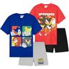 Get Trend Sonic The Hedgehog Pigiama Bambino 3-8 Anni, 2 Pacco Pigiami Estivi Bambini Manica Corta, Abbigliamento da Casa Traspirante, Idee Regalo Ragazzo (9-10 Anni, Multi Sonic, 2 Pack)