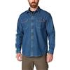 Dickies Camicia da Uomo Flex Denim Manica Lunga Button, Lavaggio Denim Medio, M