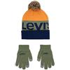 Levi's LAN 9a8550 - Set di guanti e berretto, OCEAN CAVERN, Taglia unica