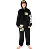 Get Trend Fortnite Tuta Intera Bambino Adolescenti 7-16 Anni, Pile Pigiami Interi Bambini con Cappuccio, Regalo Ragazzo(15-16 Anni, Nero Fortnite)