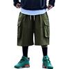 ORANDESIGNE Pantaloni Corti Uomo Oversize Pantaloni Lavoro Casual Multe Tasche Pantaloncini Cargo Corti Pantaloni Comodo Baggy Cargo Shorts Bermuda Uomo con Tasche Laterali A Army Green XL