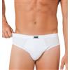 Intimitaly Irge - Slip Uomo Cotone 100% (Pacco da 6) Set di Mutande da Uomo Cotone Bianche e Colorate Intimo Underwear IR016 (Bianchi, L)