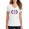 ENTROPIJA Third-Eye Chakra Ajna Yoga Maglietta da Donna a Scollo a V con vestibilità Classica t-Shirt