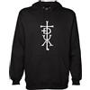 MAGLIERIA CONFORTI Felpa con Cappuccio Idea Regalo Musica e cantanti Italiani Rapper la Divina Commedia Unisex (IT, Testo, S, Regular, Regular, Nero)