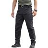Onsoyours Pantaloni Cargo da Uomo Multitasche da Lavoro Militare Casual Tattici con Multi Tasca A Nero 3XL