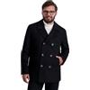 Nautica Peacoat Doppio Petto Classico Uomo, nero, XX-Large