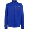 Colorfamily Felpa Personalizzata Zip Jacket Uomo Lato Cuore Retro Personalizza con Logo Nome Foto Testo - Blu Taglia M