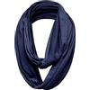 Basic Sense Cotton Rich Jersey Snood Scarf Plain Long Tube Neck Warmer for Unisex