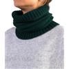 Marenza Scaldacollo Misto Cashmere Uomo Donna Made In Italy Sciarpa Anello Cappellino Cachemire Invernale Unisex Lana Merino Nero Grigio Bianco Scialle Calda Taglia Unica Pashmina Coprispalle (Verde scuro)
