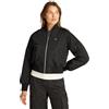 Tommy Jeans Tjw Essential Bomber Jacket Ext Dw0Dw19316, Bomber, Donna, Nero (Black), XL