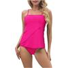 Generico Costume da Bagno Donna Due Pezzi Vita Alta Costumi-Due-Pezzi Ragazza Intero Contenitivo Pancia E Seno Copricostume Mare Nero Mode Primavera 2025 Firmata
