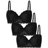 Coconuda Confezione da 3 Reggiseni Lavanda Nero 5