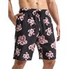 Arcweg Pantaloncini da Uomo per Nuoto Pantaloncini da Bagno Asciugatura Rapida Shorts da Spiaggia Lunghi con Multi-Tasche Surf a Righe