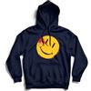 Generico Felpa Uomo Smile Pin Giustiziere Noir Rorschach con Cappuccio e Tasca Centrale