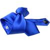 Avantgarde - Cravatta Tinta Unita Made in Italy Raso Colori a Scelta Misura Larga Fatta a Mano, Colore: Blu Royal, 8 cm