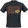 Led Zeppelin Zeppelin & Smoke Uomo T-Shirt Nero 100% Cotone Regular