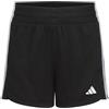 Adidas 3-Stripes Shorts in Maglia - Modello a Combinazione Corta - Pantaloncini in Maglia a 3 Bande - Ragazza, 16