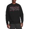 AC/DC ACDC Roses Logo Crew Sweatshirt Pullover Unisex - Adulto (Pacco da 1)