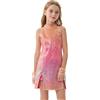 LOLANTA Costume da Ballo con Paillettes per Ragazze - Abbigliamento Hip-Hop per Bambini