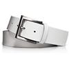almela | Cintura uomo e donna | Vera Pelle | Larghezza 4 cm | 40 mm | Cuoio | Unisex | Cinturino - Cinghia | leather belt, Bianca - 40mm, 110