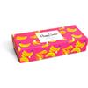 Happy Socks 2-Pack Mini Dot Low Sock, colorati e allegri, calzini per uomo e donna, Nero-Bianco-Blu-Rosa-Giallo-Verde-Rosa-Rosa-Rosa-Verde-Rosa-Arancione, 4-Pack Banana Exclusive, 41-46