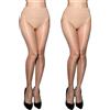 HTRUIYATY Collant Lucidi Donna collant velatissimo senza cuciture 2 Paia Collant Fine