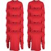 Gildan Maglietta a Maniche Lunghe in Cotone, Stile G2400 Camicia, Rosso, XL Uomo