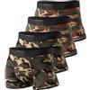 ZC8bdbd Boxer da uomo Camo Boxer da uomo in cotone modal mimetico mutande uomo classico biancheria intima sexy per gli uomini, Medium