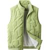 Peuignao Giubbino Smanicato Uomo Gilet Imbottito Pile Invernale Trapuntato Taglie Forti Giacca Senza Maniche Felpato Micropile Verde 9XL