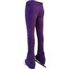 LIUHUO Pantaloni da pattinaggio di figura da ragazza Leggings da pattinaggio traspiranti da donna pratica elastico in vita comfort, Viola, 140
