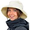 TOP-EX UVCoolix™ Cooling Cappello da sole da donna con coda di cavallo, cappello estivo UPF 50, tesa larga per protezione dai raggi UV, impermeabile, cappello da pioggia con sottogola, pieghevole