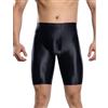 Ausing Boxer da uomo lucidi, con glitter, sportivi, sexy, a compressione, taglie M-2XL