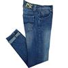 Alfio Collection Jeans da Uomo Elasticizzato Taglie Forti Chiaro 5 Tasche 60 62 64 66