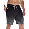Arcweg Pantaloncini da Uomo per Nuoto Pantaloncini da Bagno Asciugatura Rapida Shorts da Spiaggia Lunghi con Multi-Tasche Surf a Righe