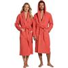 BOSKIMO Accappatoio Uomo Spugna con Cappuccio 100% Cotone 420 gr/mq OEKO-TEX - Accappatoio Donna Spugna Unisex con 2 Tasche e Cintura, Morbido e Assorbente, Taglie S-XXL