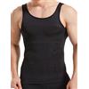 HANERDUN Canotta Contenitiva Uomo Canottiera Compressione Modellante Maglietta Intimo Maglia Pancia Piatta Traspirante Senza Maniche Sportivo Biancheria Intima