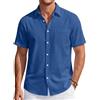 J.Ver Camicia da Smoking da Uomo con Polsino Francese Gemelli in Metallo Formale Camicia da Lavoro con Pieghe Frontali per Ballo di fine Anno e Festa di Nozze