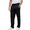 YloveM Pantaloni Uomo Estivi Casual Elasticizzati Larghi Pantaloni da Lavoro Uomo Estivi con Coulisse Leggeri Chino Pantalaccio Uomo Estivo con Tasca con Cerniera Yoga
