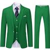 YOUTHUP Abito Uomo 3 Pezzi Slim Fit Giacca Gilet Pantaloni