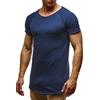 Leif Nelson Maglietta Uomo Estate, Scollo Rotondo (Blu, Taglia s), vestibilità Regolare, 100% Cotone, Casual a Maniche Corte, Maglietta Base.