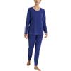 RAGNO Pigiama Donna Lungo Girocollo Cotone Jersey Leggero DT30NQ