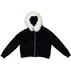 Ponitrack - Felpa con cappuccio unisex, con cerniera, stile anni 2000, in pelliccia, con cappuccio, leggera, vintage, sagomata, da uomo, abbigliamento streetwear, B, Small