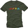 MAKAYA Maglietta Gamer Uomo con Motivo Gaming Nerd Idee Regalo per Giocatori di Computer Uomini T-Shirt Ragazzi Verde S