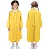 LAMA Impermeabile per Bambini, Poncho Antipioggia per Ragazze Giacca Antipioggia Leggera per Bambini, Mantella Antipioggia Riutilizzabile con Cappuccio e Copri Zaino, Impermeabile per Bicicletta