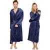 Blumtal - Accappatoio donna e uomo - morbido accappatoio in pile con cappuccio e pratiche tasche frontali, certificato Oeko-TEX®, taglia L, colore blu scuro