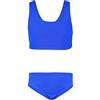 Aquarti Costume da Bagno per Ragazze, Jacquard a Pois Blu Fiordaliso, 152