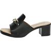 Valleverde Sandalo Donna 55450 in Pelle Avorio o Nero modello casual. Una calzatura comoda adatta per tutte le Occasioni. Primavera Estate