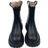 cfpqv Stivali da donna in pelle foderati, invernali, in peluche, da equitazione, vintage, alla caviglia, in similpelle, da cowboy, per autunno, Nero , 37 EU
