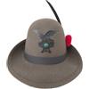 MP di Marco Paternesi Cappello Alpino Truppa Completo con Penna, Fregio e Nappina - Lana 100% Made in Italy - Varianti Taglia (54-60) e Nappina (Rossa/Verde/Bianca/Blu/Viola) (IT, Numero, 54)